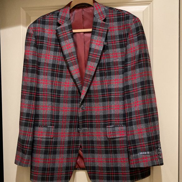 New Men's Plaid Jacket / Blazer Size 42 Short